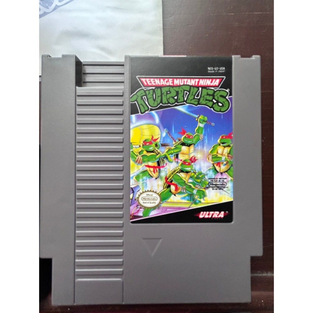 Teenage Mutant Ninja Turtles NES Nintendo Game Manual Dust Sleeve NES-U2-USA